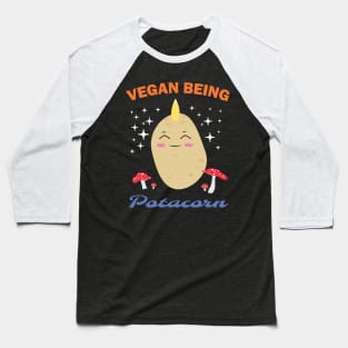 Vegan Being " Potacorn " Baseball T-Shirt